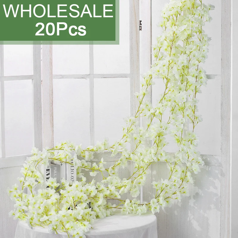 Искусственный Венок С Цветком Вишни Сакуры Сделай Сам Подвесная Лоза Украшение