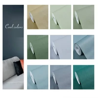 plain wallpaper self adhesive wallpaper for living room hotel wardrobe stickers pvc waterproof morandi removable contact paper