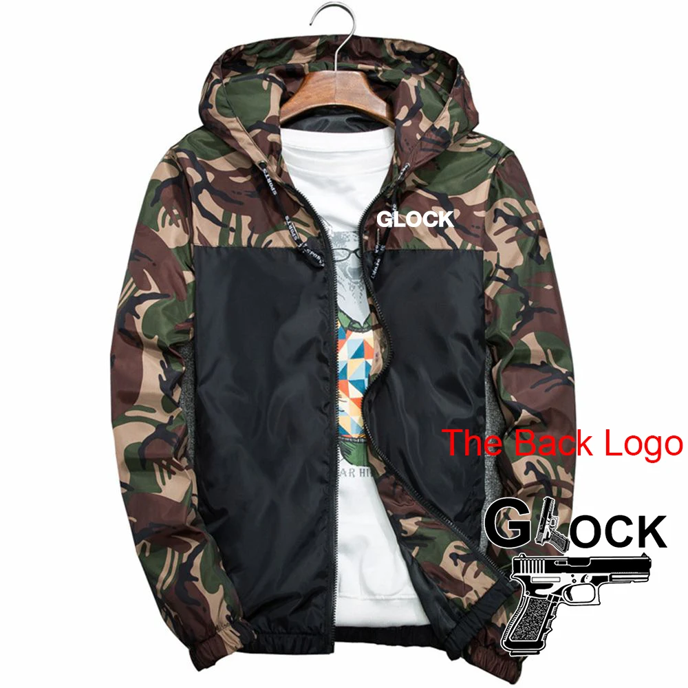 Рисунок 3 - Куртка Glock мужская с капюшоном и принтом стрельбы