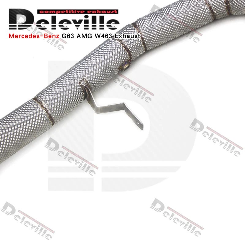 Фото Выпускной коллектор OEM из нержавеющей стали для Mercedes-Benz G63 AMG W463 2013-2019, прямой, без ограничений по потоку №3