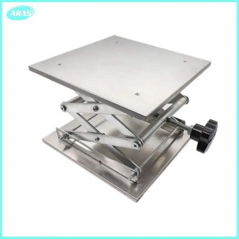 

For Laboratory Manual Small Lifting Platform Multifunctional Lifter Lifting Platform Carpentry Tools 100x100mm Lab Plate Square