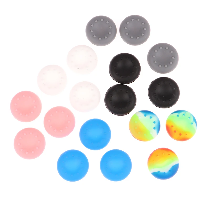 

10Pcs Silicone Cap Analog Controller Silicone Cover Thumb Cap Stick Grip Grip Cover Protective Case For PS4/PS5