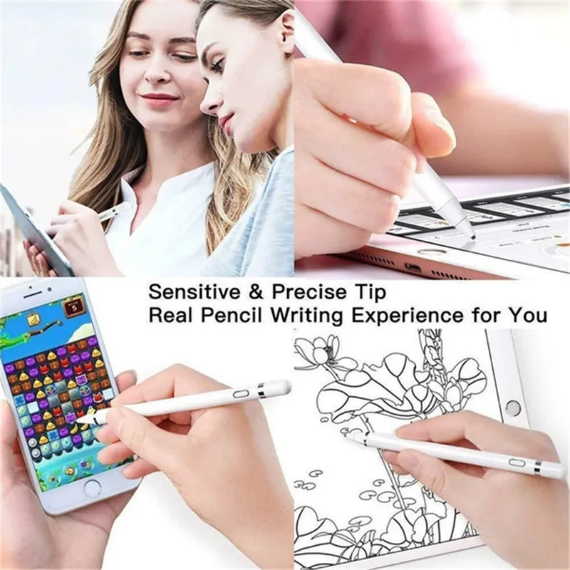 universal stylus 4 in 1 touch screen pen drawing tablet phone capacitive pen for android iphone ipad free global shipping