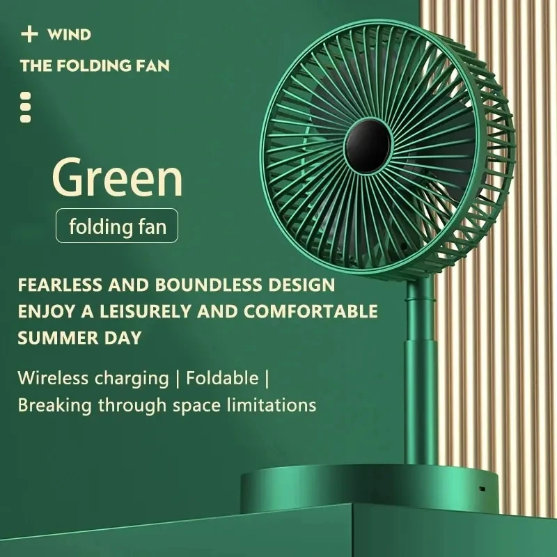 Портативный Мини-настольный Складной Вентилятор Низкий Уровень Шума Длительный