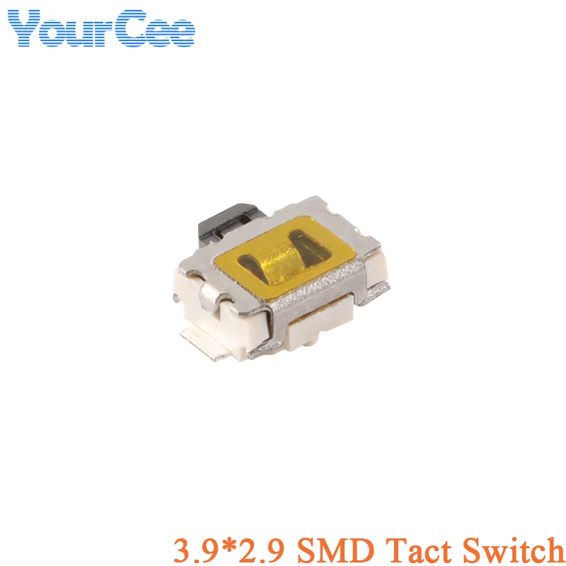 

100 шт./10 шт. 3,9*2,9 SMD тактовый переключатель черепаха микропереключатель ВКЛ/ВЫКЛ тактильный кнопочный переключатель боковой SMD