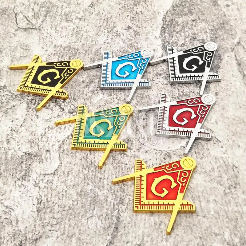 Стайлинг автомобиля 3D Мейсон фремазон братство металлический хром Сплав Цинка Клейкая эмблема декоративный значок наклейка автомобильный аксессуар