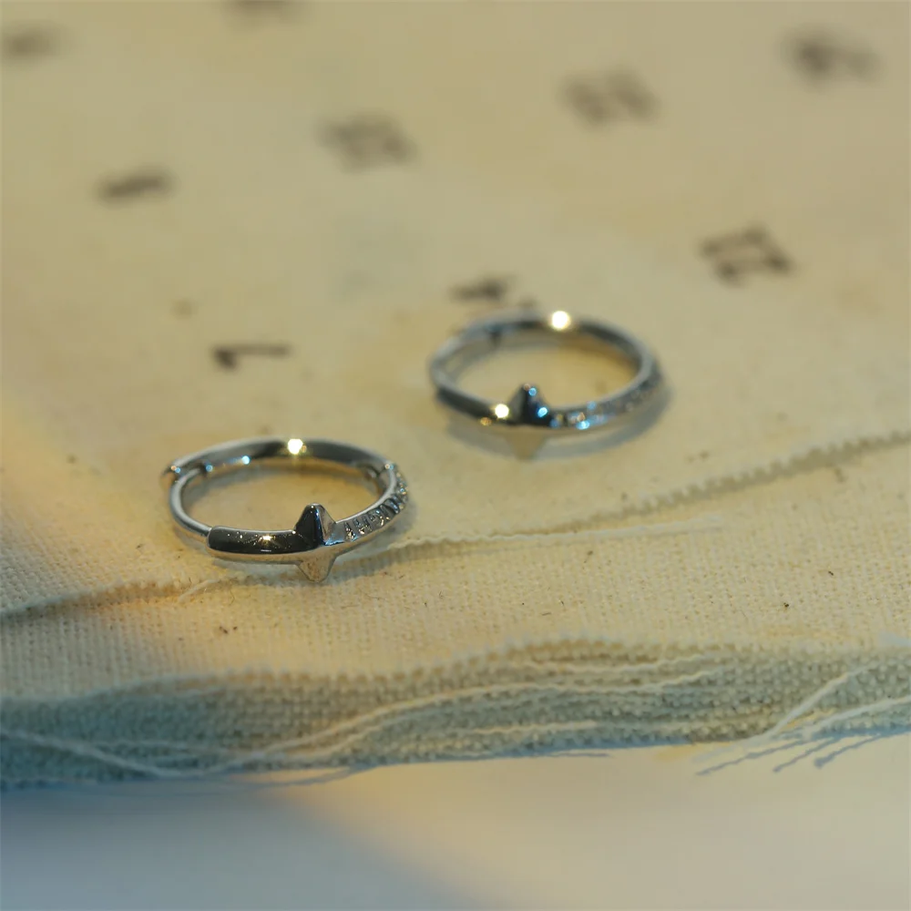 

Coconal Fashion Silver Color Women Star Earring Unique Design Jewelry For Gothic Party Jewelry Gifts Earrings
