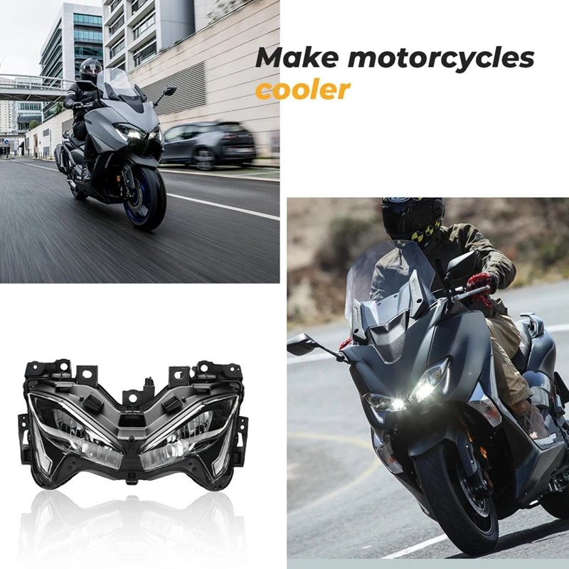 

1 Piece Motocycle Headlight Head Light Lamp Assembly For YAMAHA TMAX530 TMAX560 XP530 2017-2019 DX SX