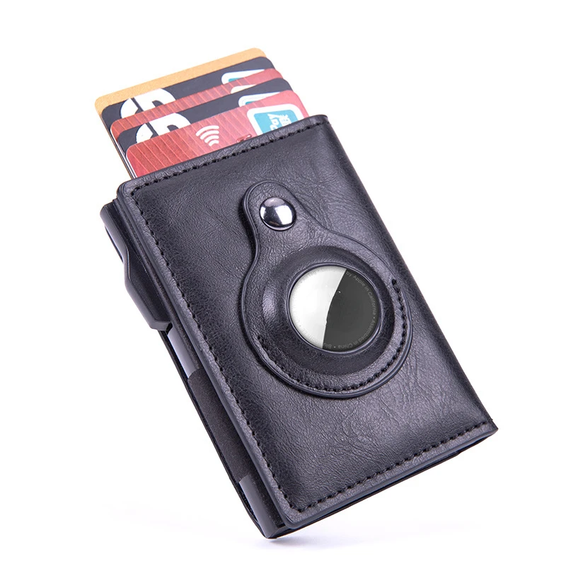 

New RFID Wallet Carbon Fiber Fashion Slim Credit Card Holder for Tracking Device Protective Case Anti-lost Protective Wallet