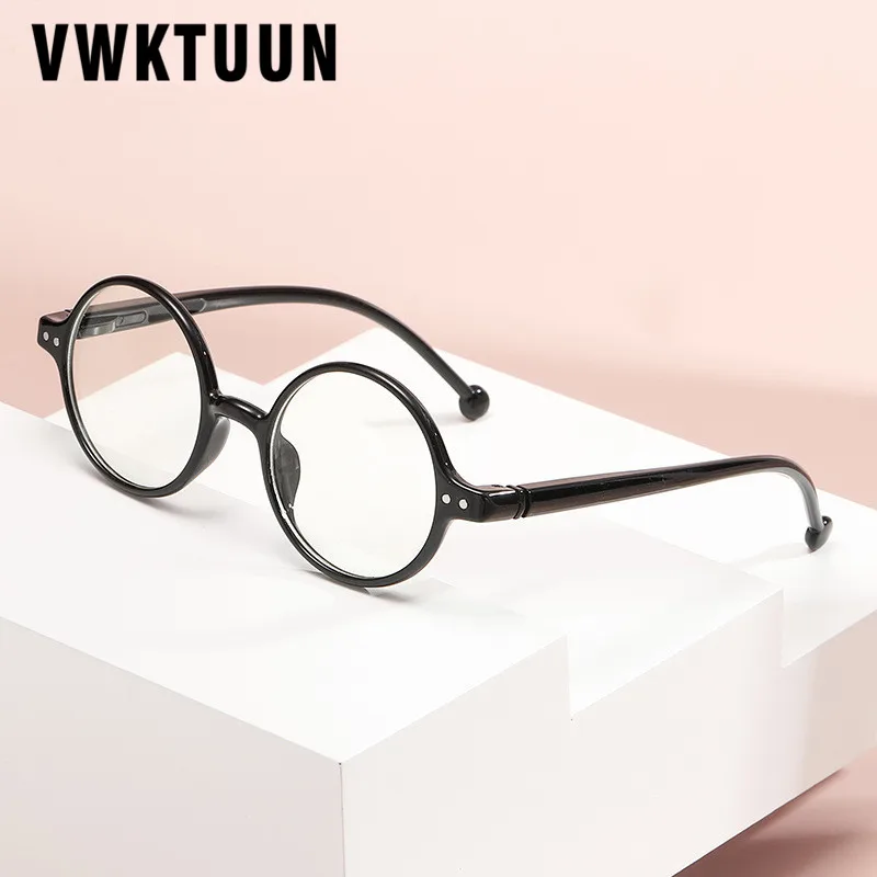 

VWKTUUN деревянная оправа для очков для женщин и мужчин очки для близорукости круглые оправы для очков с защитой от сисветильник компьютерные ...