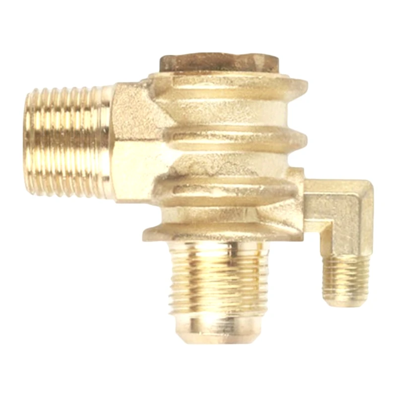 

Male Threaded Air Compressor Check Valve Zinc Alloy 3 Ways Tube Connector Pneumatic Accessory Corrosion Resistance