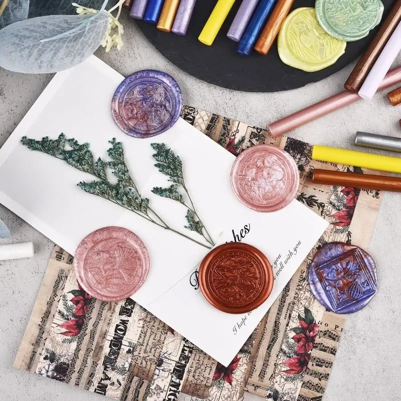 

5 Pcs DIY Wax Sticks Vintage Lacquer Wax Sticks Wedding Party Invitation Sealing Wax For Fashion Gift Decoration Craft Supplies