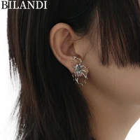 bilandi 925%c2%a0silver%c2%a0needle fashion jewelry spider shape earrings 2022 new trend personality hip hop stud earrings for party gifts