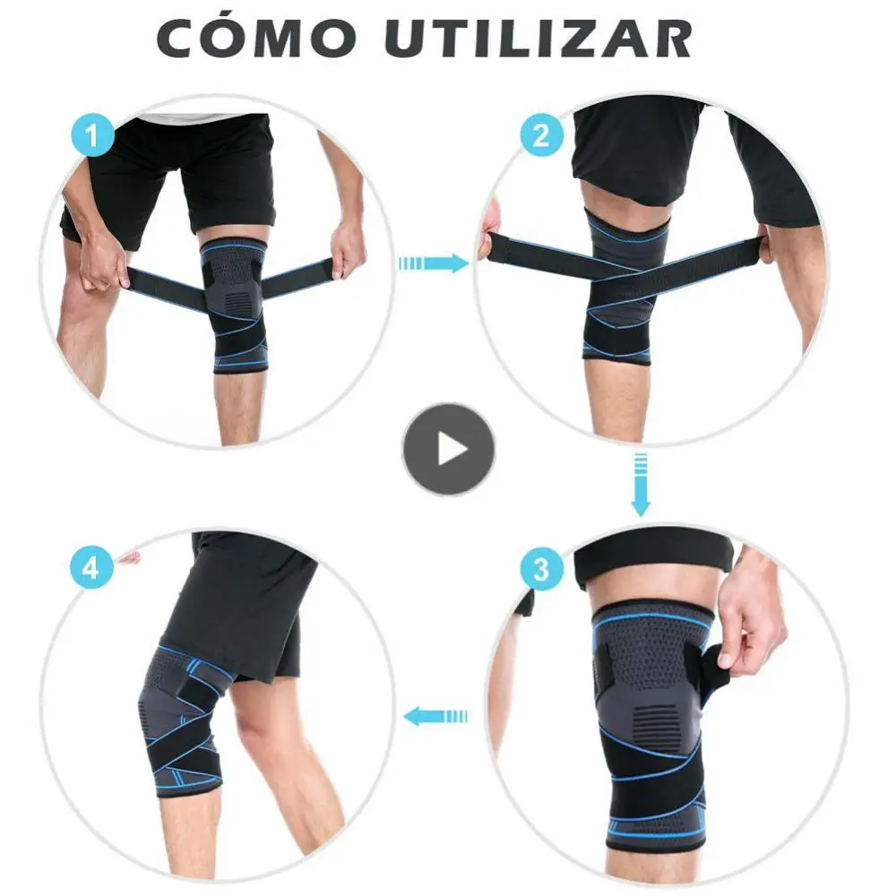 

Arthritis Joints Protector Anti-skid Nylon Sports Knee Protection Knitted Breathable Knee Protection Pad Fitness Gear Kneepad