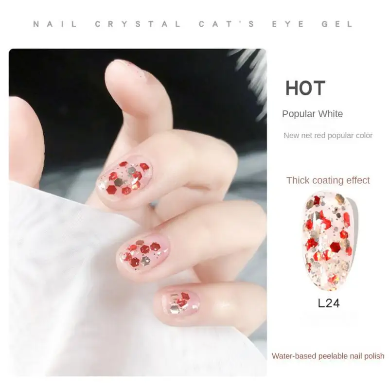 

8 мл Лак для ногтей ярких цветов желе для дизайна ногтей Польский Быстросохнущий стойкий лак на водной основе