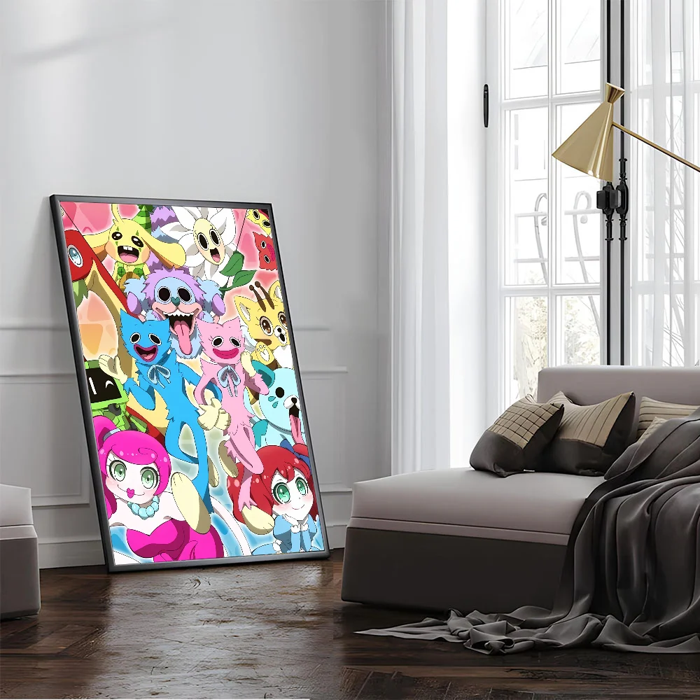 H-Huggys-Game-Wuggys самоклеящийся художественный постер необычная наклейка на стену для