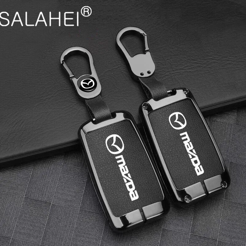 

Zinc Alloy Car Key Case Cover Shell Fob For Mazda 3 Alexa BP CX-3 CX-30 CX30 CX5 CX-5 CX8 CX9 CX4 2019 2020 Keychain Accessories