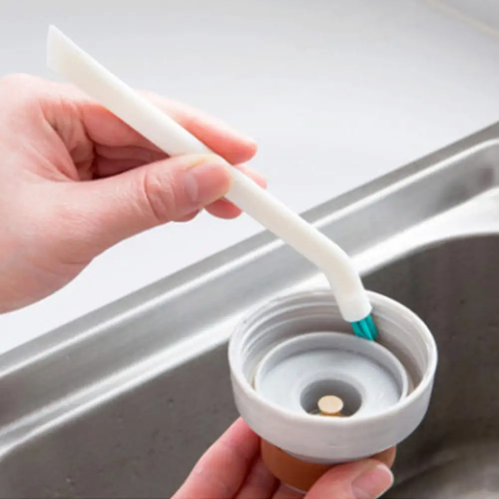 

2pcs Cleaning Brush Set Portable Long-handled Baby Bottle Crevice Cup Cover Clean Narrow Brushes Kitchen Groove Scrub Clean Tool