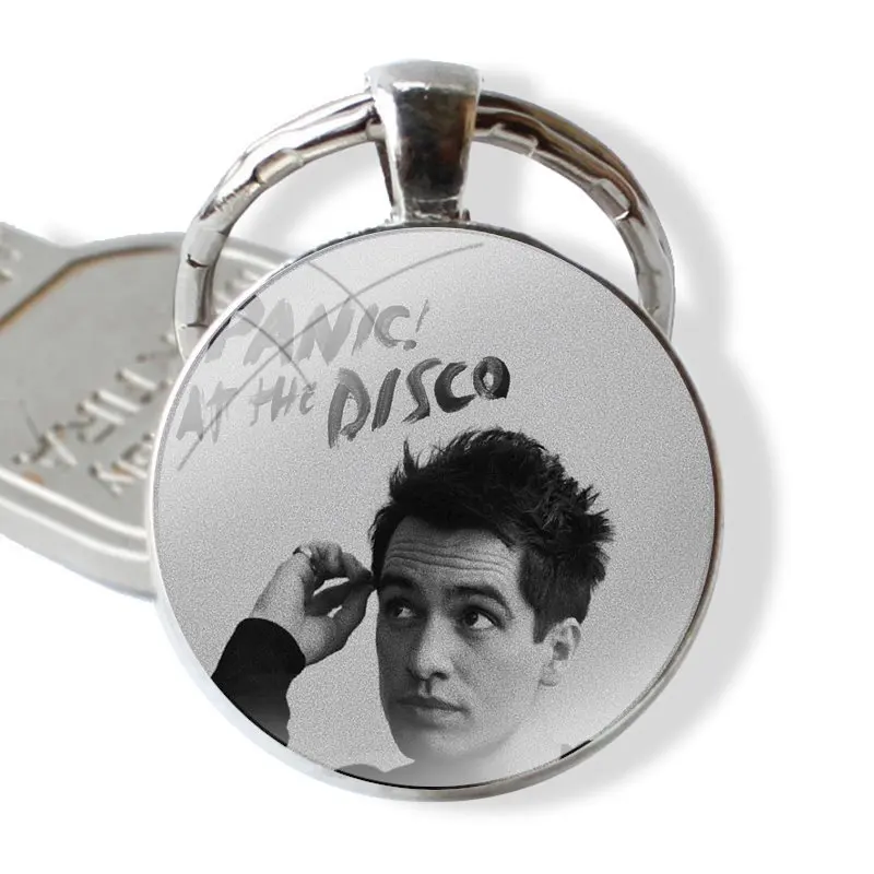 Фото Brendon Urie модный Креативный дизайн подвеска автомобильные брелки ручной работы стеклянный кабошон брелок №5