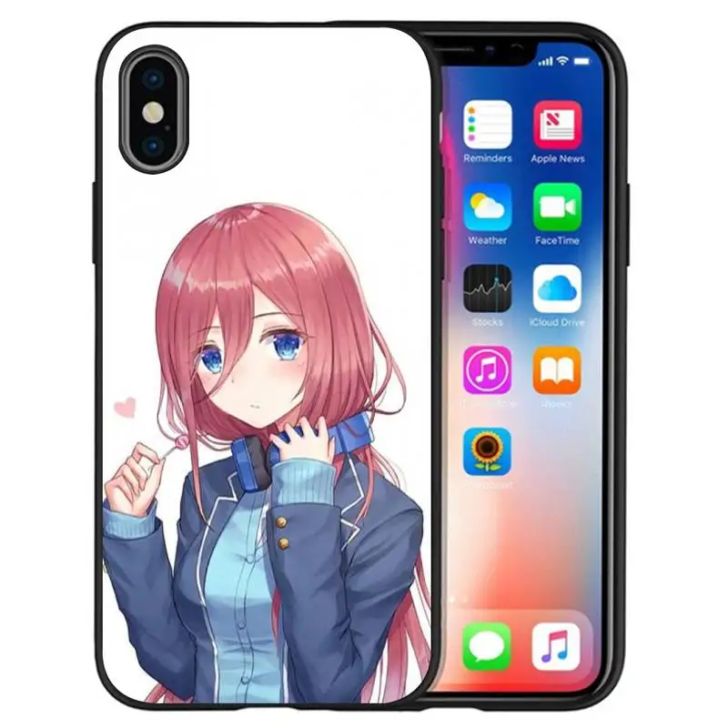 Чехол для телефона с милой девушкой Накано Мику IPhone 12 Pro X XS Max XR 7 8 Plus Mini 11 SE 2020 |