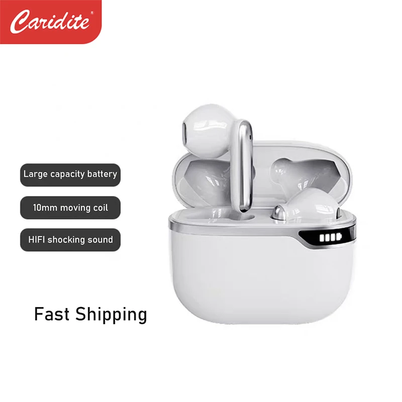 

Caridite Wireless Bluetooth Headset TWS Bluetooth Headset High Sound Quality Motion Noise Reduction Bluetooth Headset LowLatency