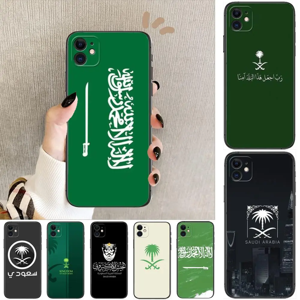 

Kingdom Of Saudi Arabia Flag Phone Cases For iphone 13 Pro Max case 12 11 Pro Max 8 PLUS 7PLUS 6S XR X XS 6 mini se mobile cell