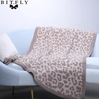 bit fly comfortable mechanical wash flannel wool blanket leopard super warm blankets throw sofabed travel patchwork bed cover