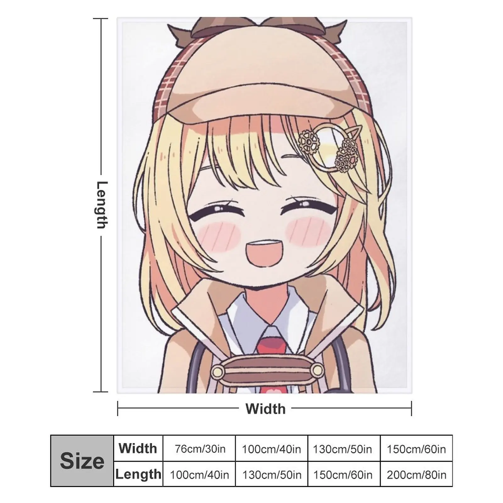 Одеяло Watson Amelia Chibi на заказ мягкие кровати для дивана тонкие клетчатые одеяла