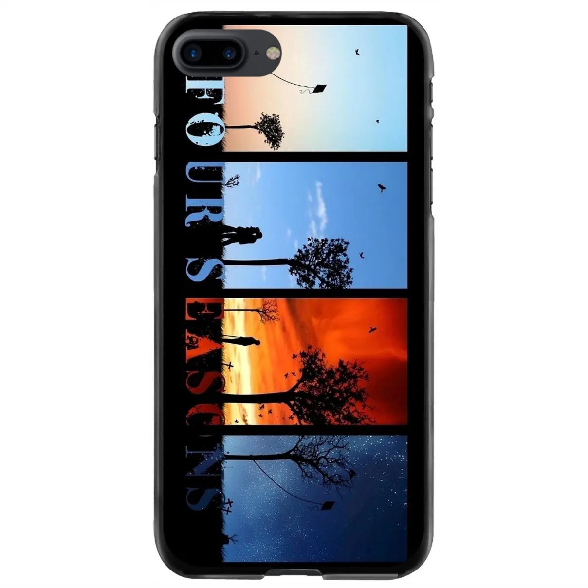 

Для iPhone 11 12 13 14 Pro MAX Mini 5 5S SE 6 6S 7 8 Plus 10 X XR XS жесткий чехол для телефона четыре сезона дерево с изобретательным рисунком