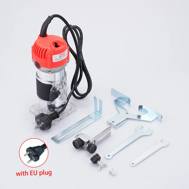 220V 800W Electric Hand Trimmer 30000RPM Wood 6.35mm 0.25 Inch Trimmer Router Joiners Power Tools For Woodwork 1