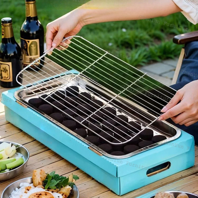 Портативная уличная плита Minitype для барбекю кебаб пикник домашний гридирон