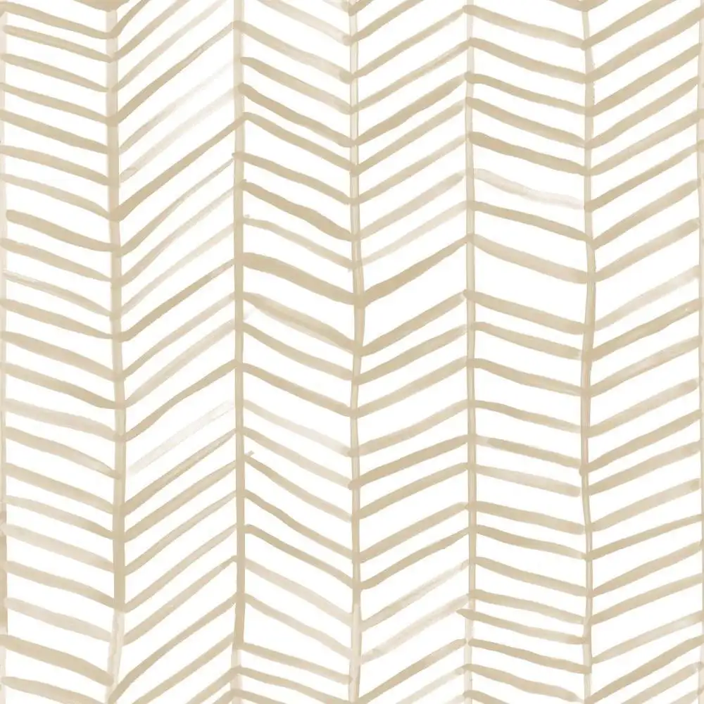 

Coquillette Beige Herringbone Peel and Stick Wallpaper