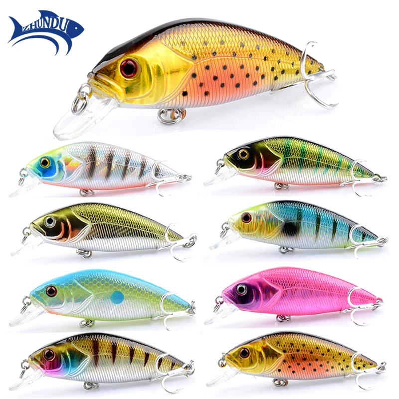 

7CM/6.5G Floating Waterway Submarine Bait VIB Plastic Hard Bait Crossmouthed Perch Bait MINNOW Artificial Fish Simulation Fish