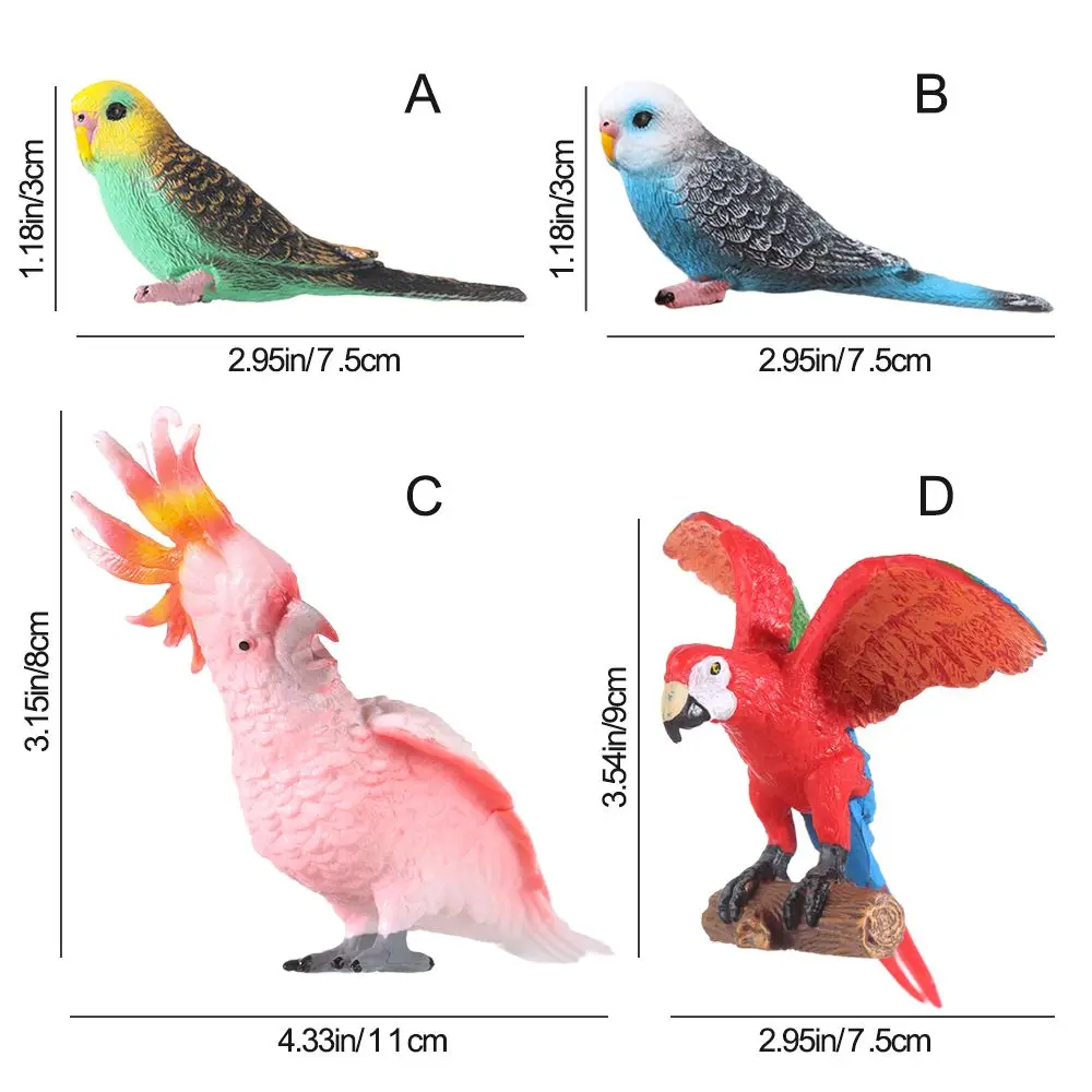 Реквизит для фотосъемки ара Budgerigar искусственный парашют миниатюрная
