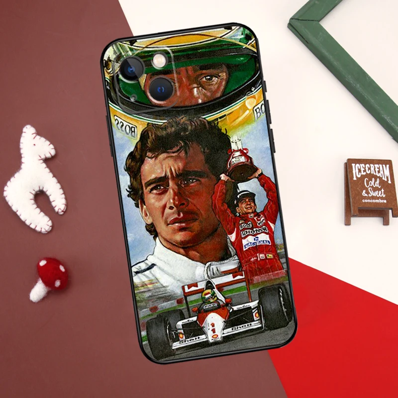 Ayrton Senna F1 Case For iPhone 13 12 11 14 Pro Max 7 8 Plus X XR XS Max 12 Mini SE 2020 2022 Cover Coque images - 6