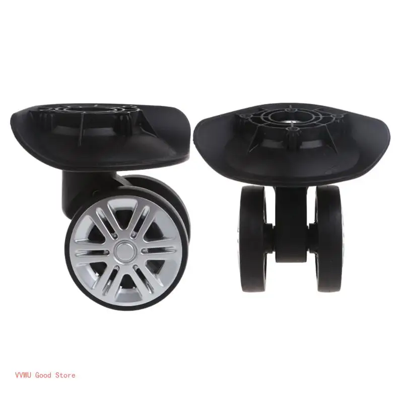 

1 Pair A02 Double Row Luggage Wheels Upgrade Your Suitcase Repair Wheels