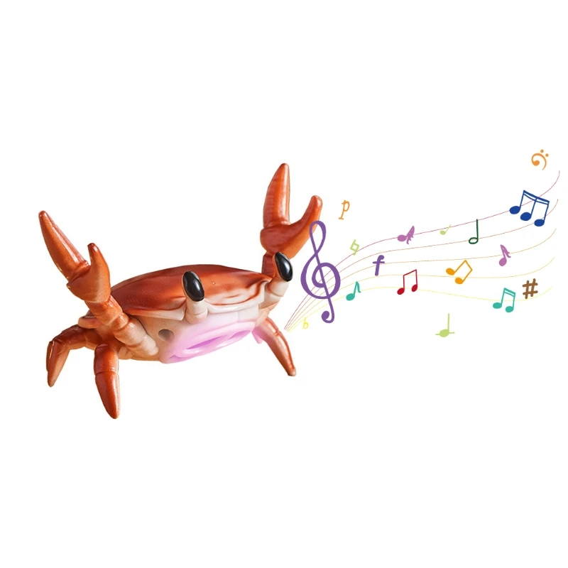 

Crab Mini Wireless Bluetooth-compatible Speaker with Mobile Phone Holder Weightlifting Crab