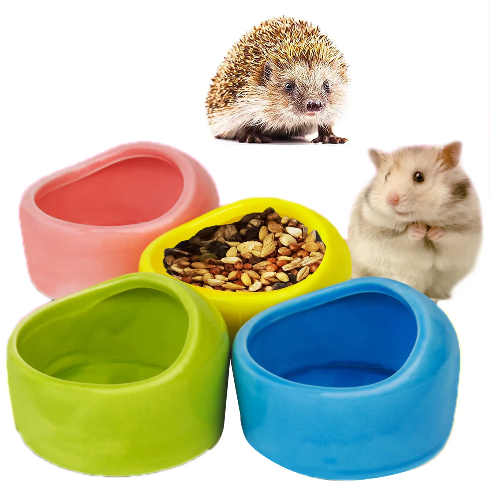 1 шт. милая керамическая кормушка для хомяка | Дом и сад