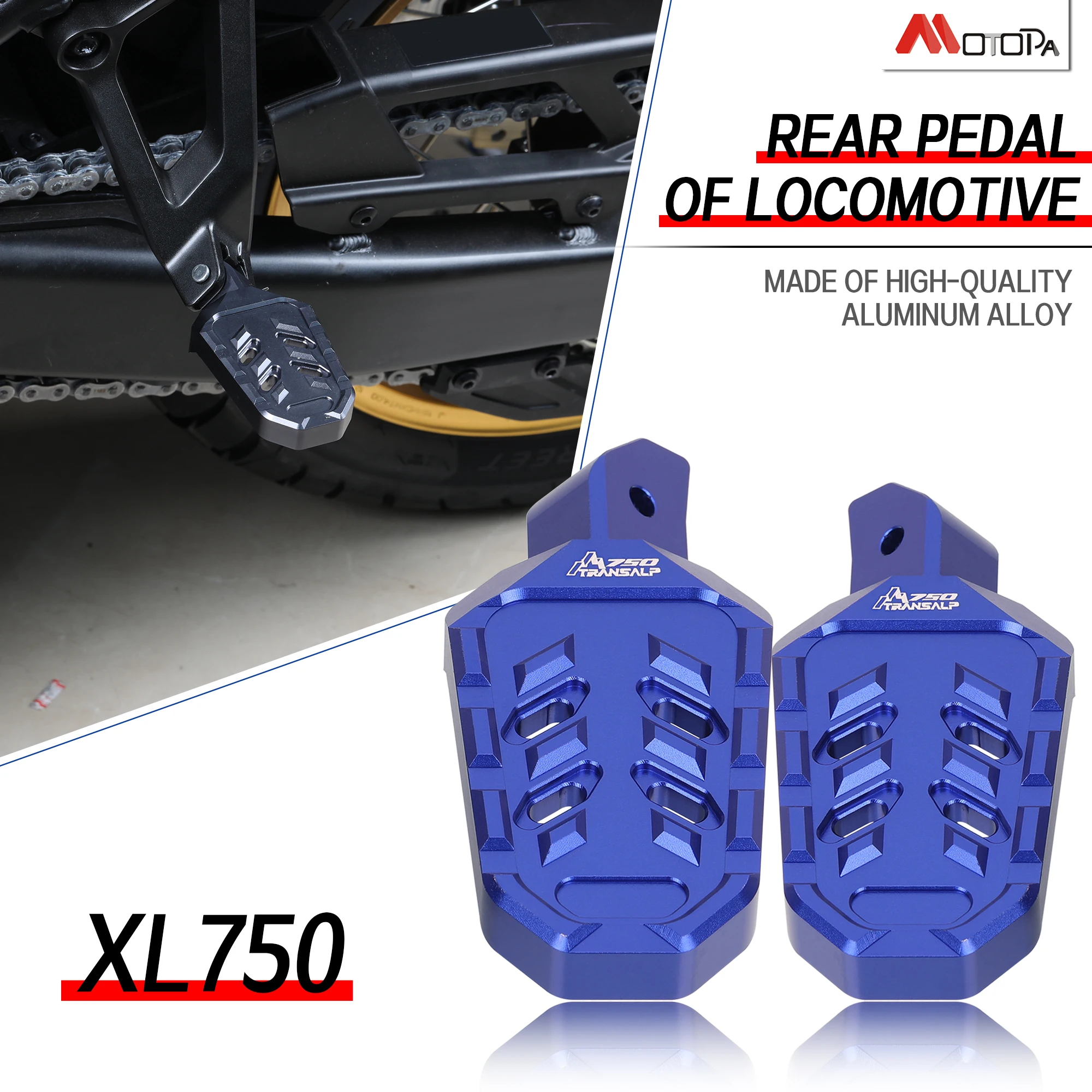 Для Honda XL 750 XL750 TRANSALP xl мотоцикла XL750V черные серебристые подножки алюминиевая