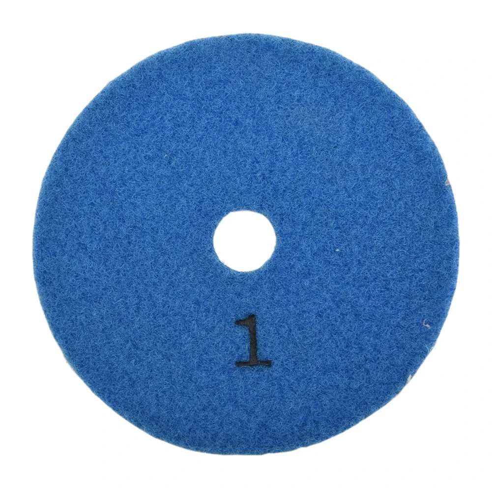 

1PC 100mm Dry/wet Diamond 3 Step Polishing Pads Granite Polishing Tool 1/2/3# Nylon Back Velvet Sand Pad Stickable Polishing Pad