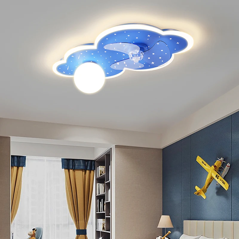 

Декоративный светодиодный Невидимый потолочный вентилятор для детской комнаты светильник люстра для столовой, потолочные вентиляторы с д...