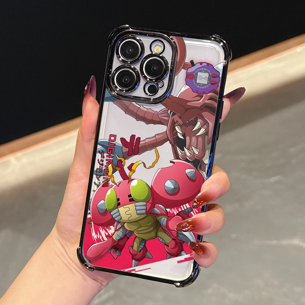 Чехол для телефона Digimon Angemon Gabumon Xiaomi Mi 15 14 13 Ultra Poco X7 X6 X5 X3 F5 F4 Pro 5G прозрачный мягкий