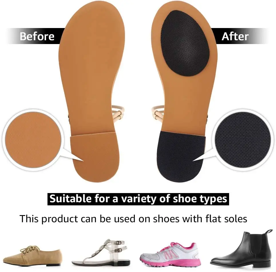 10Pcs Non-slip Shoe Sole Protector High Heel Sandal Outsole Pad Oxford Frosted Sticker Non-slip Shoe Bottom Patch Pads Stickers