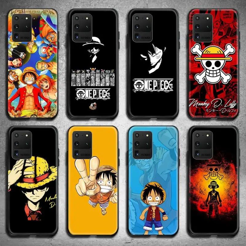 

One Piece Luffy Phone Case For Samsung Galaxy S21 Plus Ultra S20 FE M11 S8 S9 plus S10 5G lite 2020