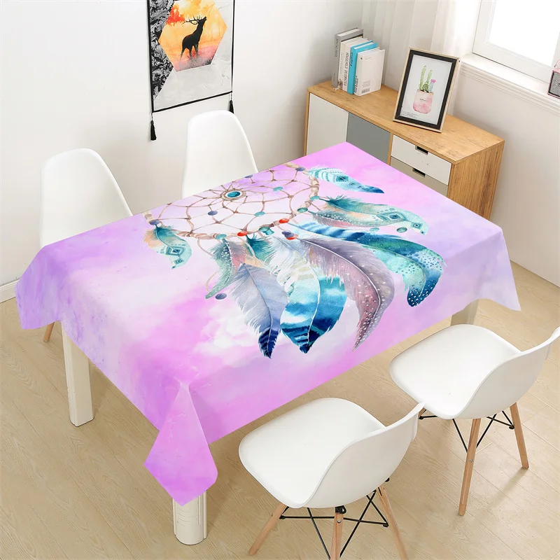 

Скатерть «Ловец снов», прямоугольная Декоративная скатерть из полиэстера, для домашнего обеденного стола, журнального столика