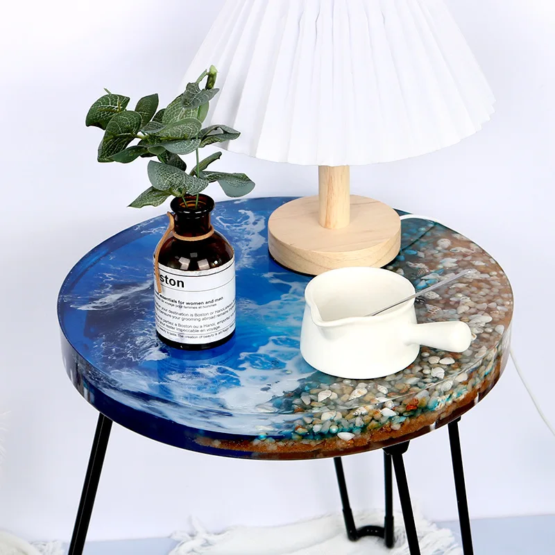 

Round Rectangle Table Silicone Mold with Table Legs DIY Home Storage Making Form Resin Casting Jewelry Home Furniture Decor