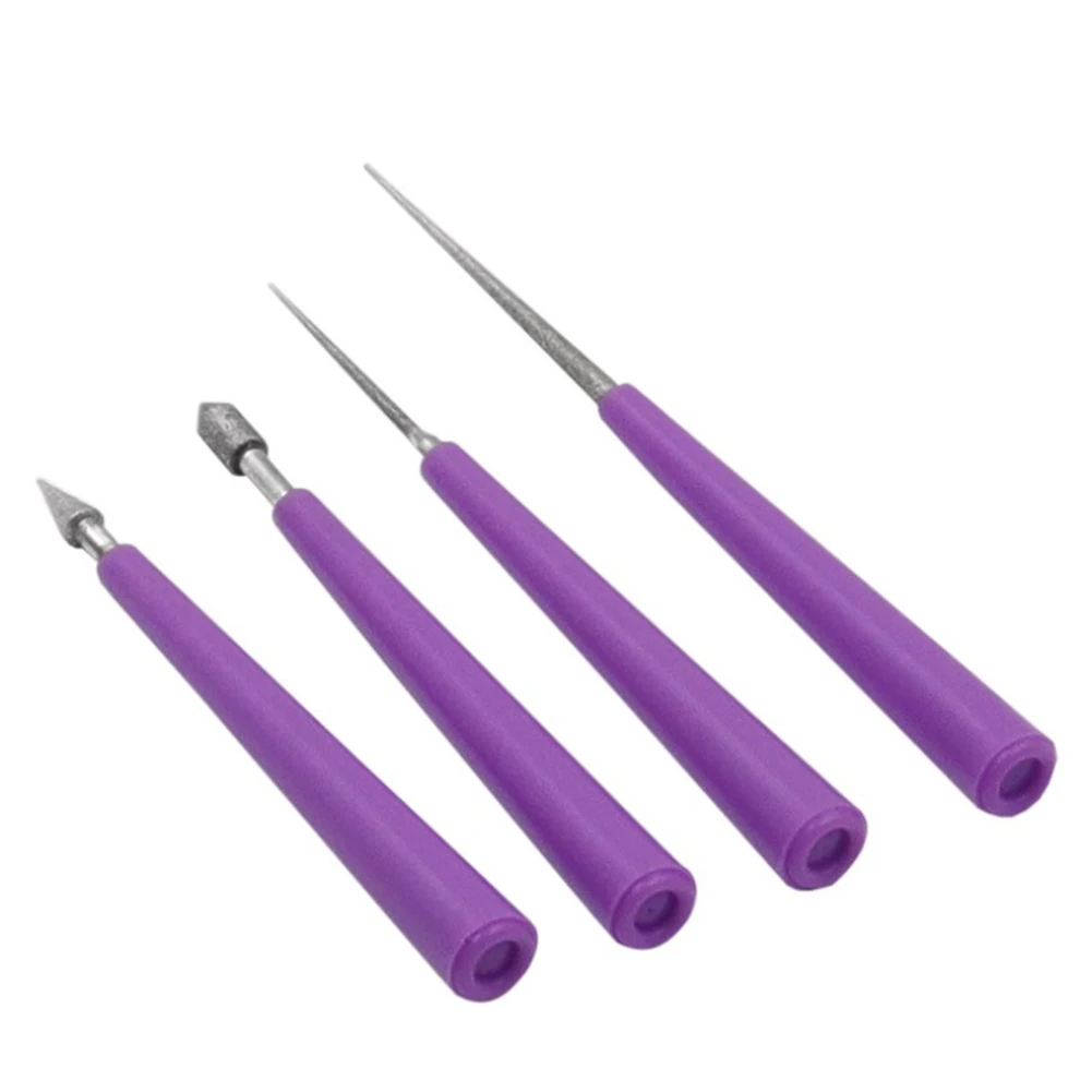 

4Pcs/Lot Diamond File Needle Set Wood Rasp Lapidary Ceramic Tool Sharpening Gringding Carving Repair Cutting Files Kit