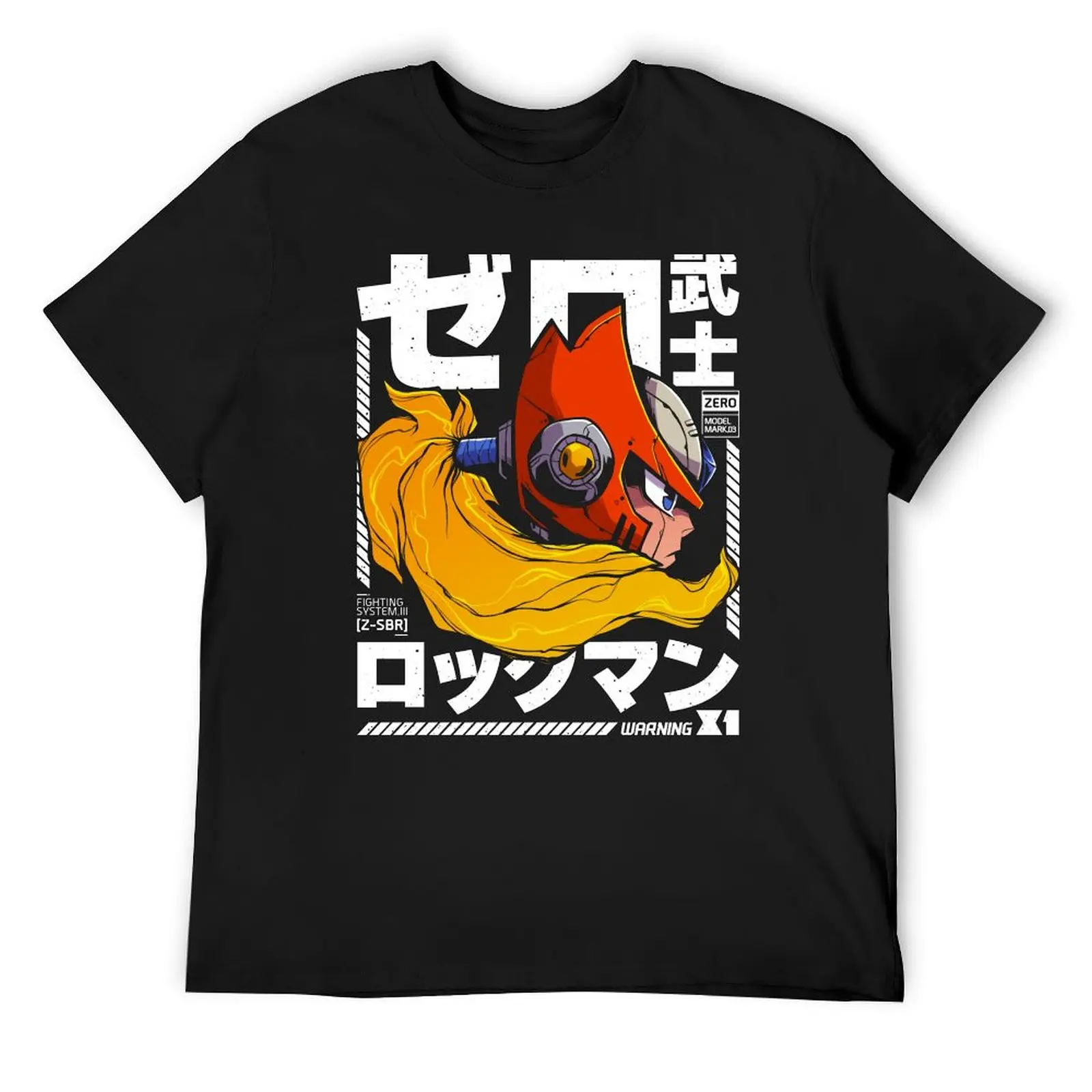 Футболка Megaman Zero Art хлопковые футболки с рисунком корейские модные мужские
