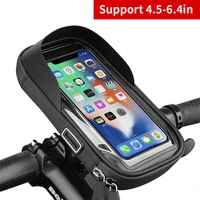 bike bags frame front tube cycling bag bicycle waterproof phone case holder 4 56 4inches touchscreen cycling phone bag hot sale