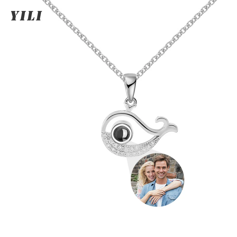 Пользовательская фотография проекционирование ecklace Дельфин Подвеска